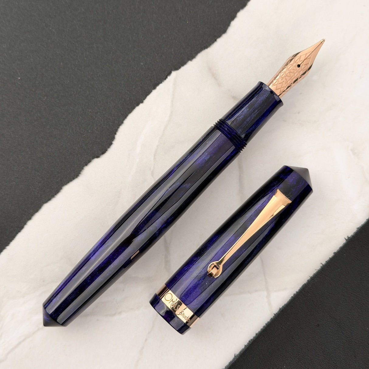 Omas Studio Fountain Pen - Ametista Profundo