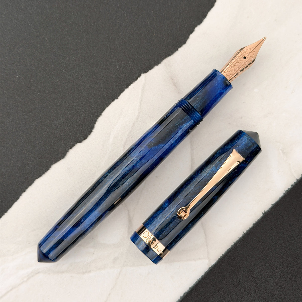 Omas Studio Fountain Pen - Azzurro Diamante