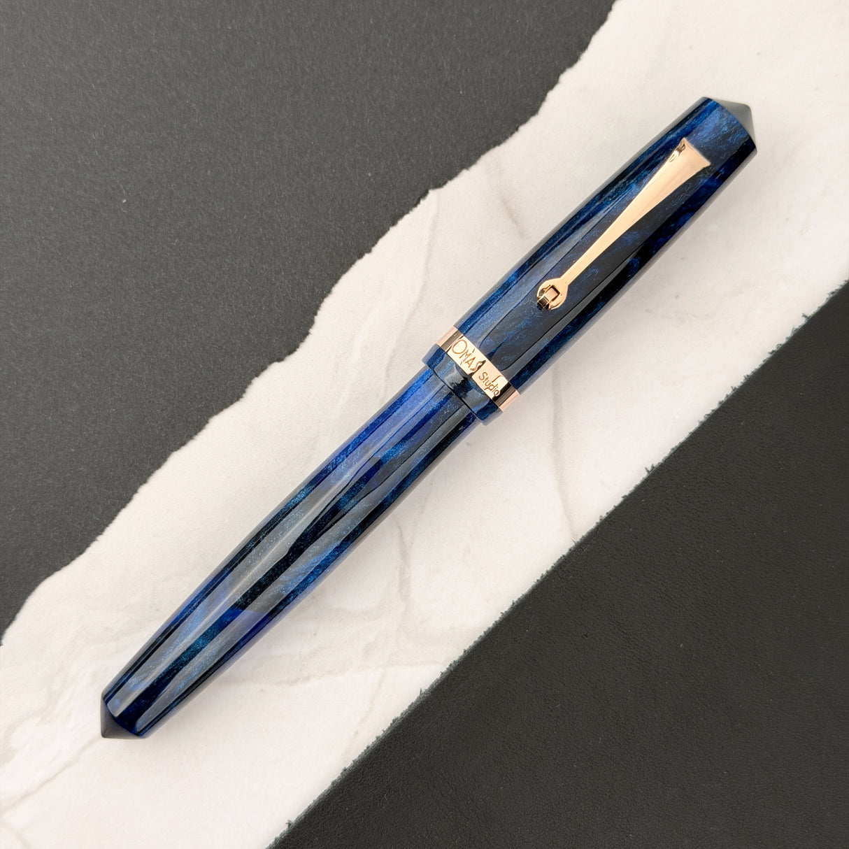 Omas Studio Fountain Pen - Azzurro Diamante