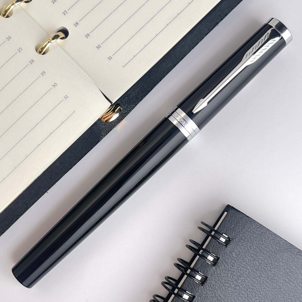 Parker Ingenuity Rollerball Pen - Black w/ Chrome Trim