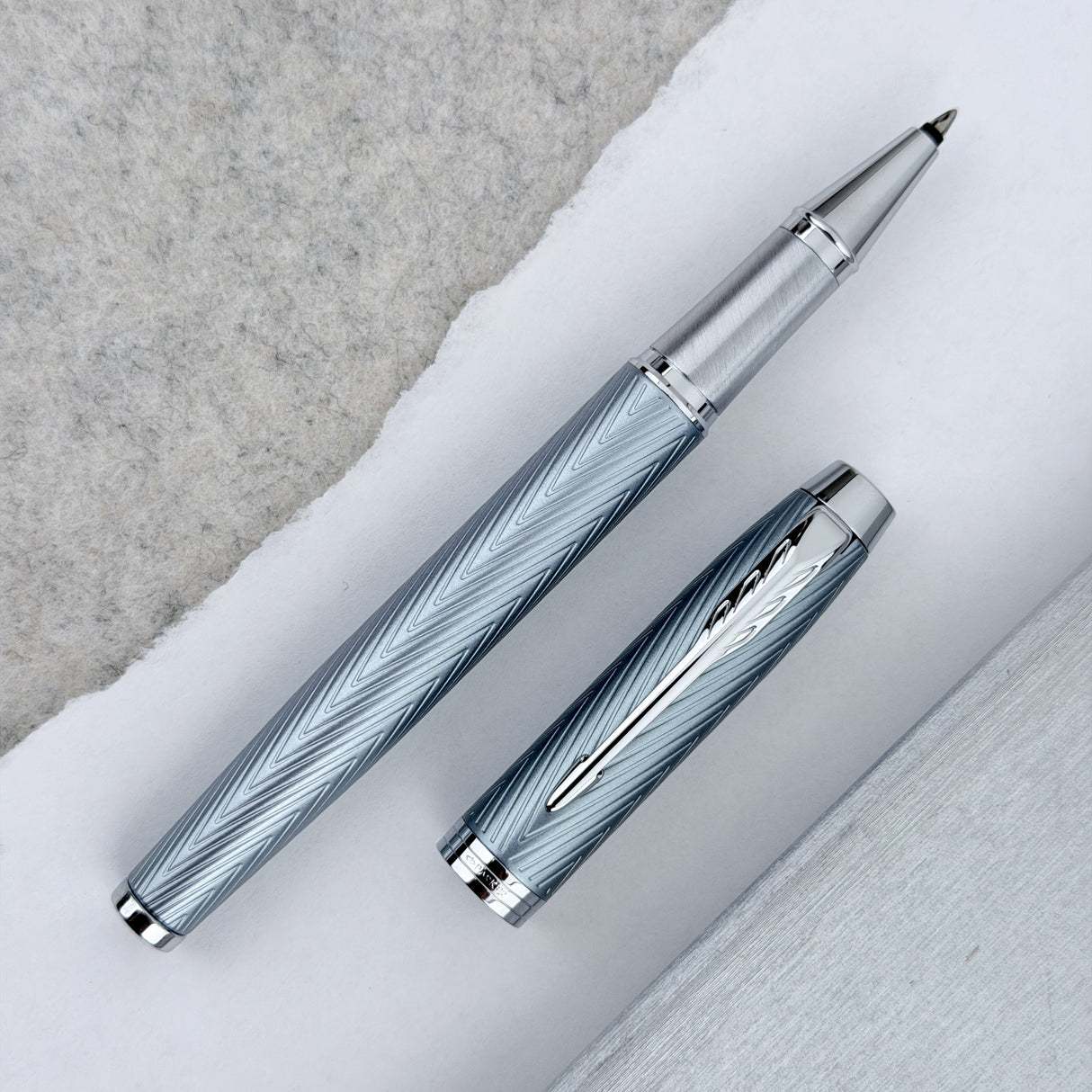 Parker IM Premium Rollerball Pen - Grey Lacquer & Chrome Trim