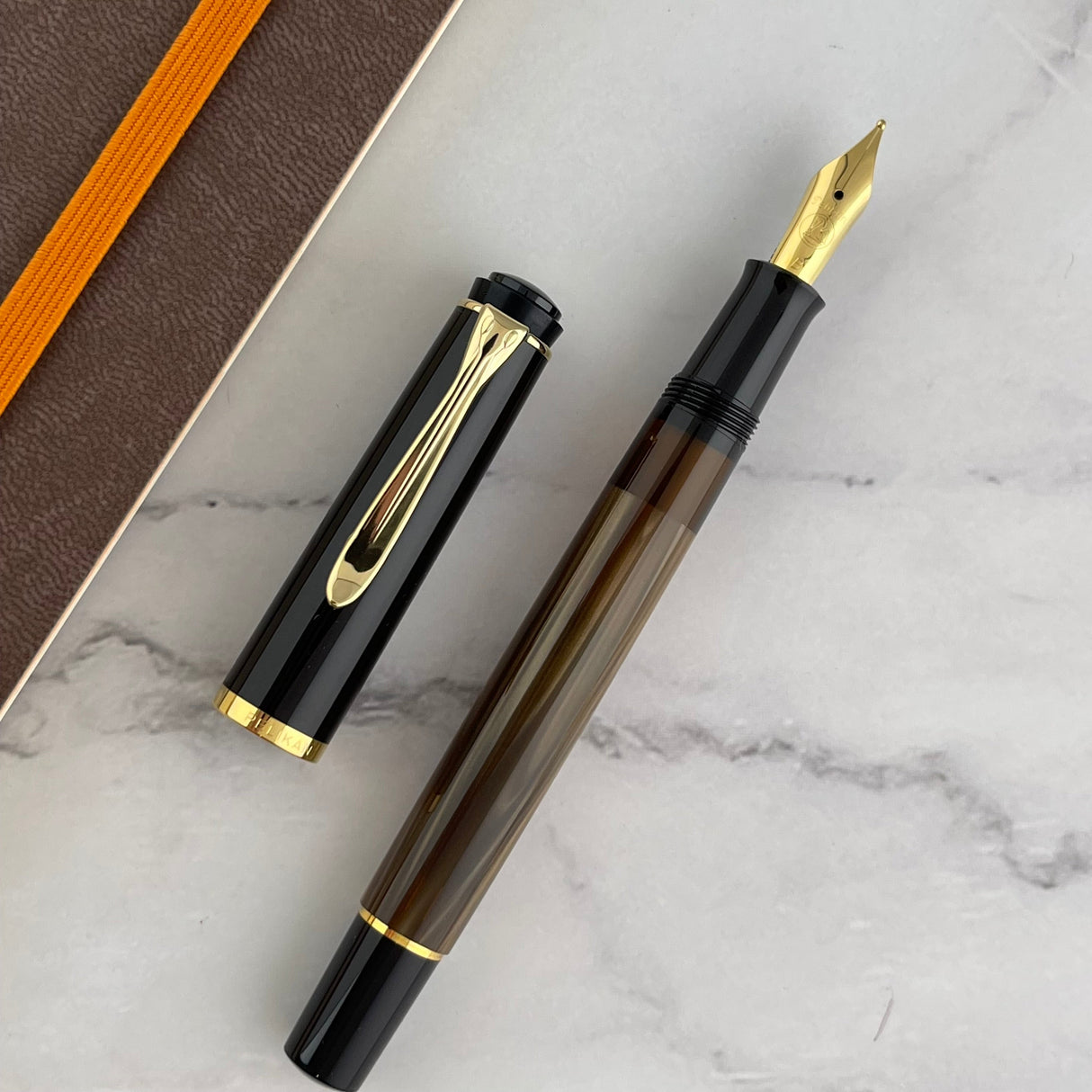 Pelikan Classic M200 Fountain Pen -  Brown Marble