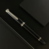 Pelikan Souveran M805 Fountain Pen - Black-Silver