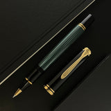 Pelikan Souveran R800 Rollerball Pen - Black-Green