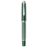 Pelikan M815 Metal Striped Green fountain pen capped