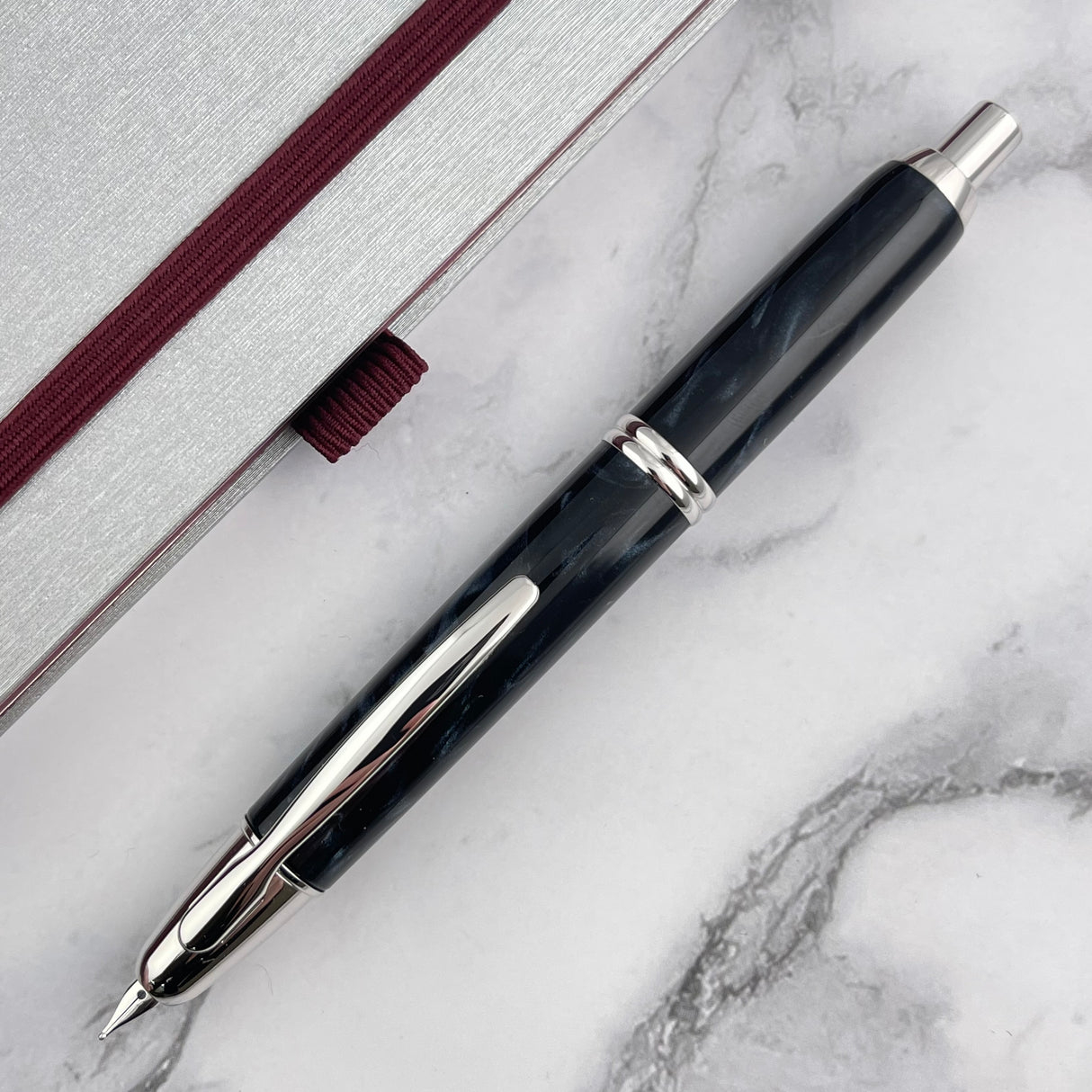 Pilot Vanishing Point SE Fountain Pen - Marble Black