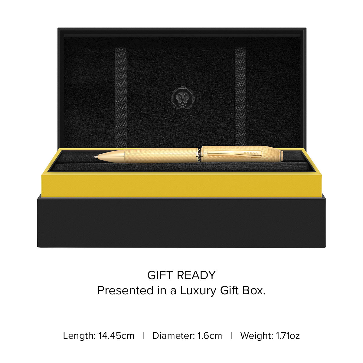Peerless 23KT Gold Ballpoint Pen - gift box and specs