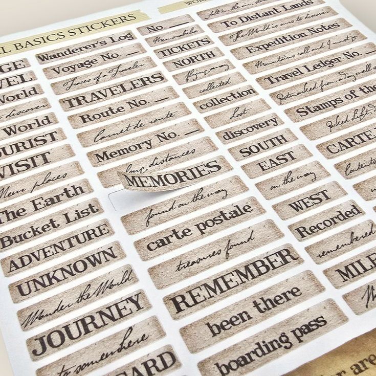 Atlas Stationers - CoraCreaCrafts Travel Basic Stickers - Stickers - Image 6