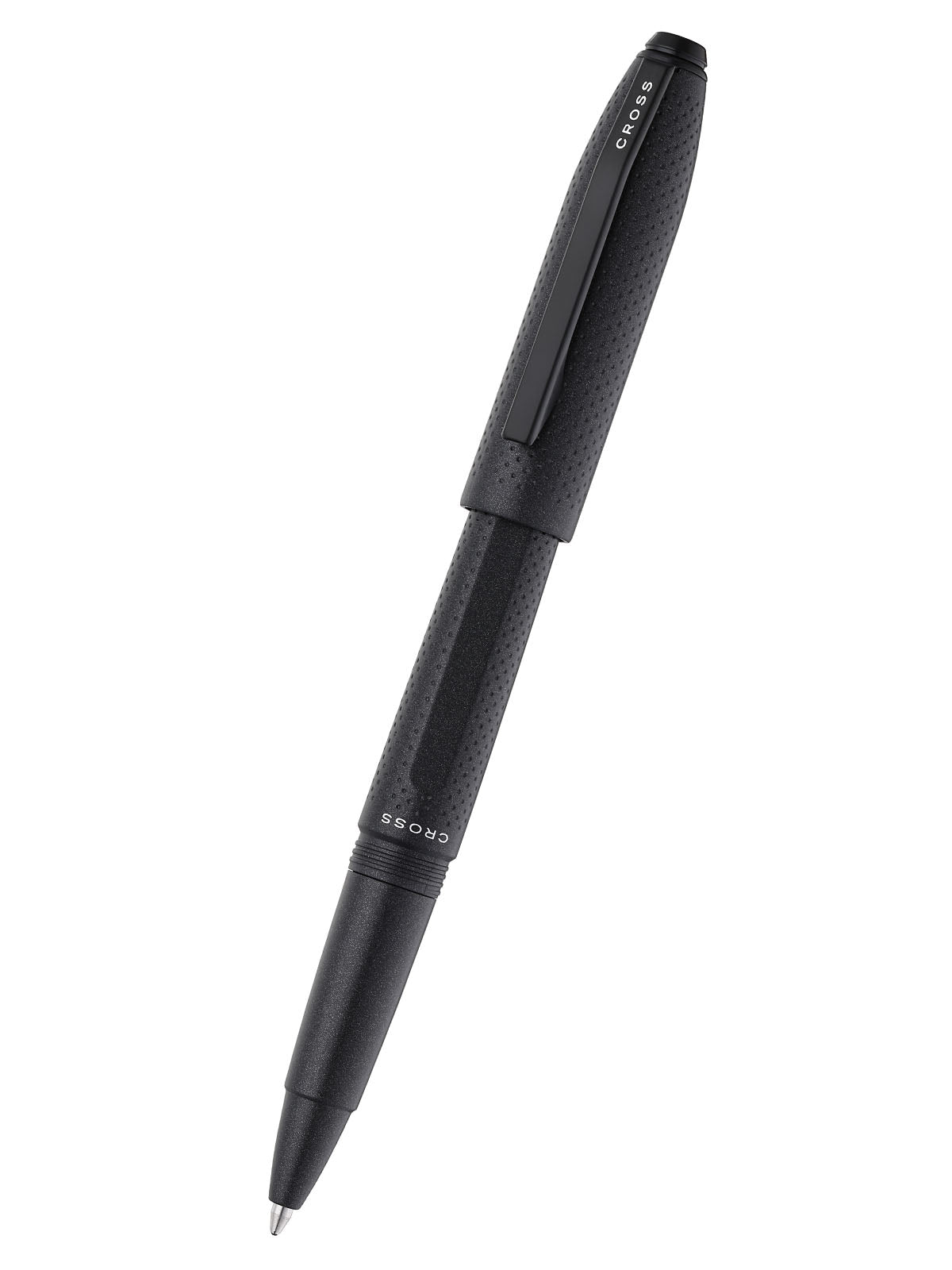 Prism Obsidian Black Rollerball Pen - top view