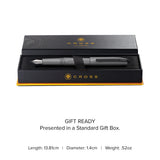 Prism Graphite Fountain Pen - gift box and specs