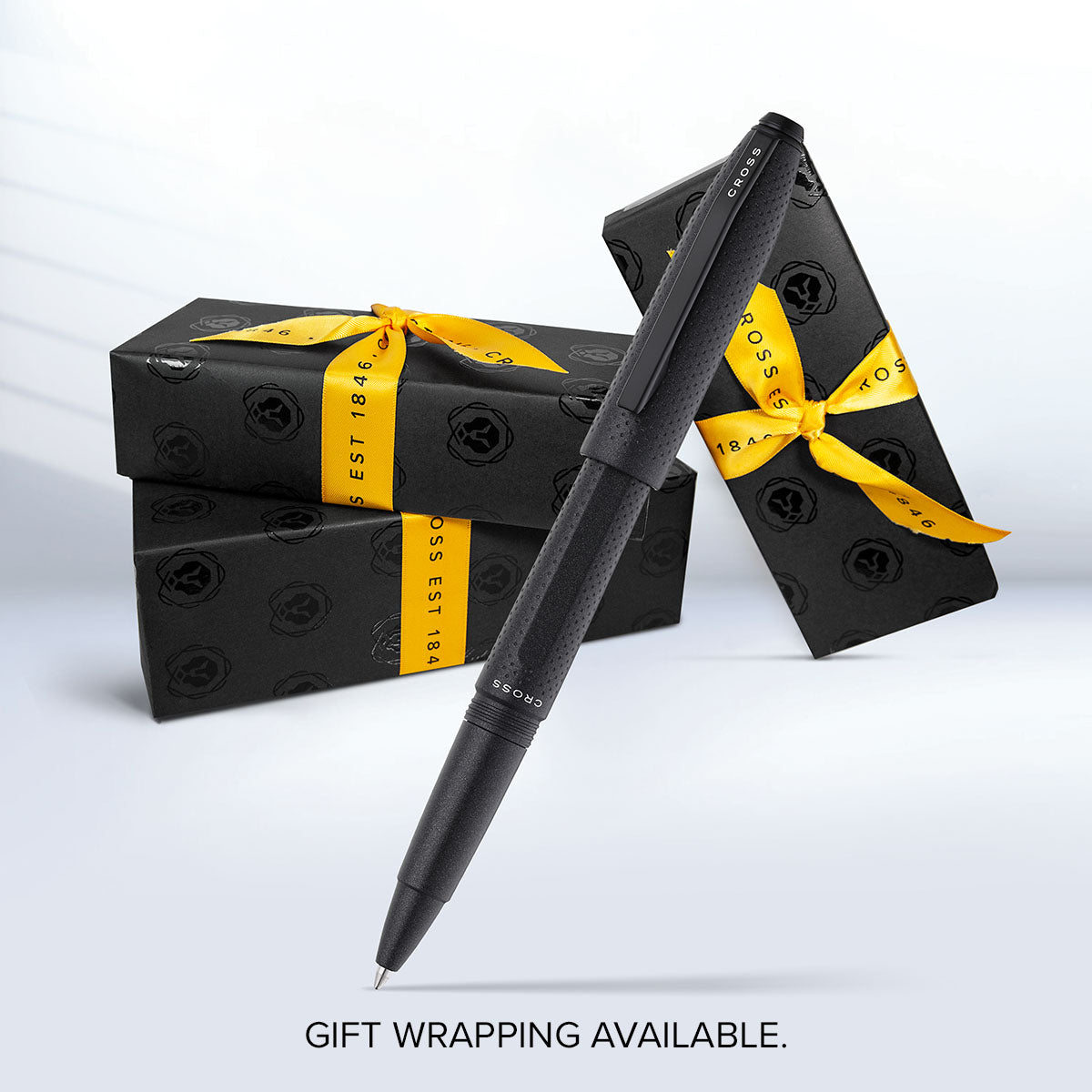 Prism Obsidian Black Ballpoint Pen - gift wrapping