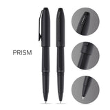 Prism Obsidian Black Ballpoint Pen - info graphic