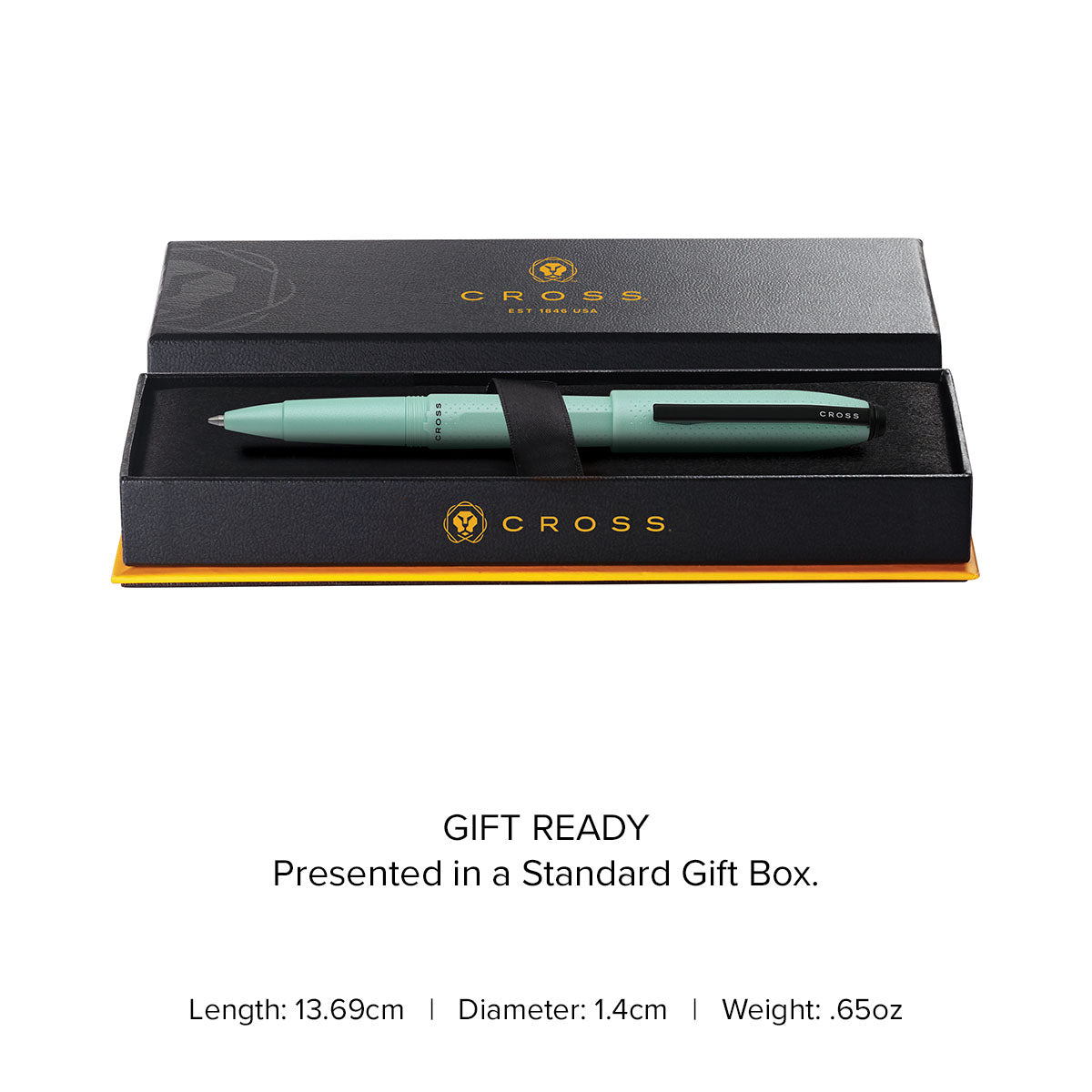 Prism Seafoam Ballpoint Pen Gift Box and Specs