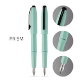 Prism Seafoam Fountain Pen - info graphic