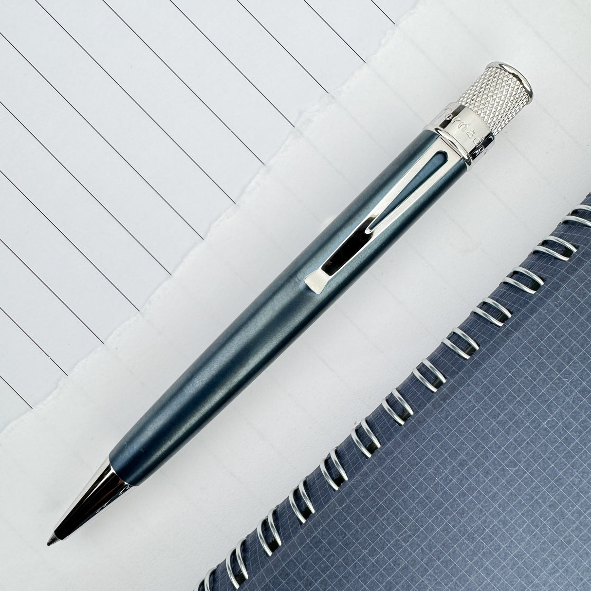 Retro 51 Galactic Blue Titanium Rollerball Pen