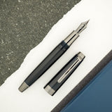 The Sailor Pro Gear Anchor Fountain Pen - Blue Dawn w/ Black Trim