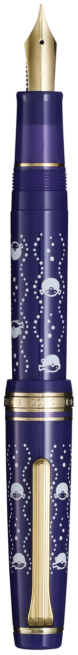 Sailor Pro Gear x Kamawanu Fugu-tatewaku fountain pen posted