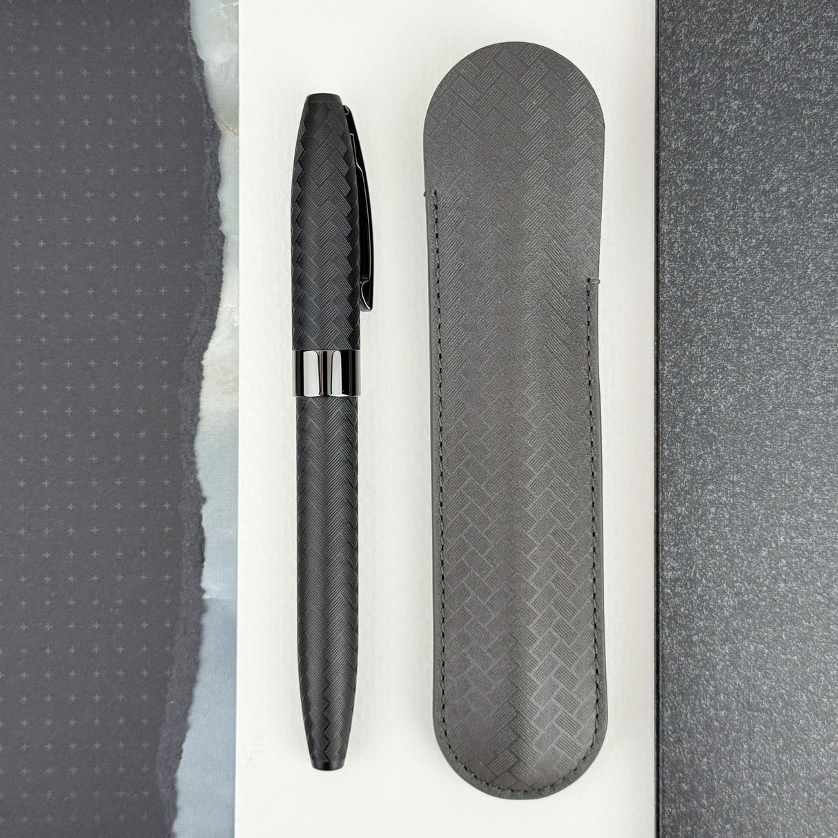 Sheaffer Legacy Chevron Fountain Pen - Matte Black
