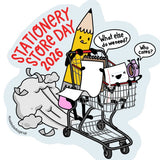 The Paper People Go Shopping Vinyl Sticker - Stationery Store Day (2026)