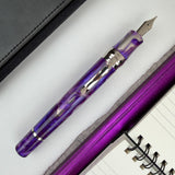 Stipula Da Vinci Capless Fountain Pen - Purple Explosion