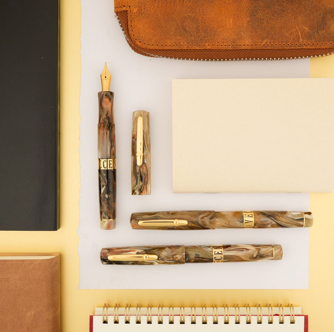 Stipula Novecento Fountain Pen - Mocha Mousse (Atlas Exclusive)