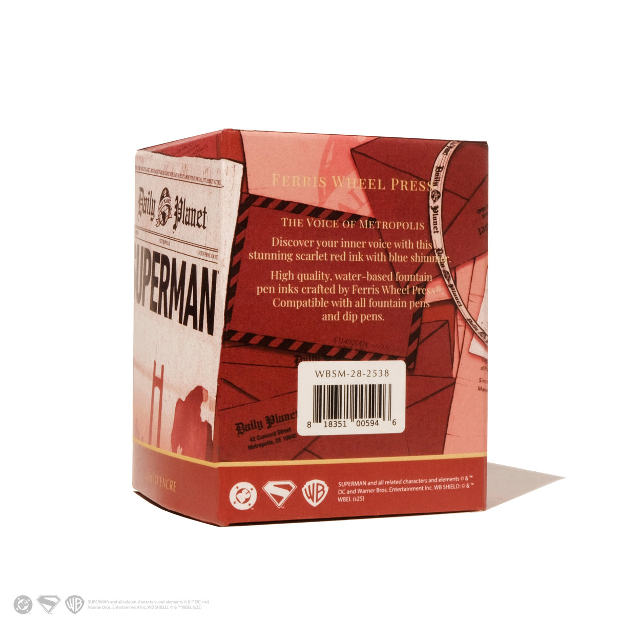 Ferris Wheel Press Superman - Scarlet Metropolis Bottled Ink (Special Edition)