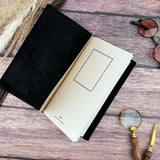 Traveler's Leather Notebook - Regular Size - Black