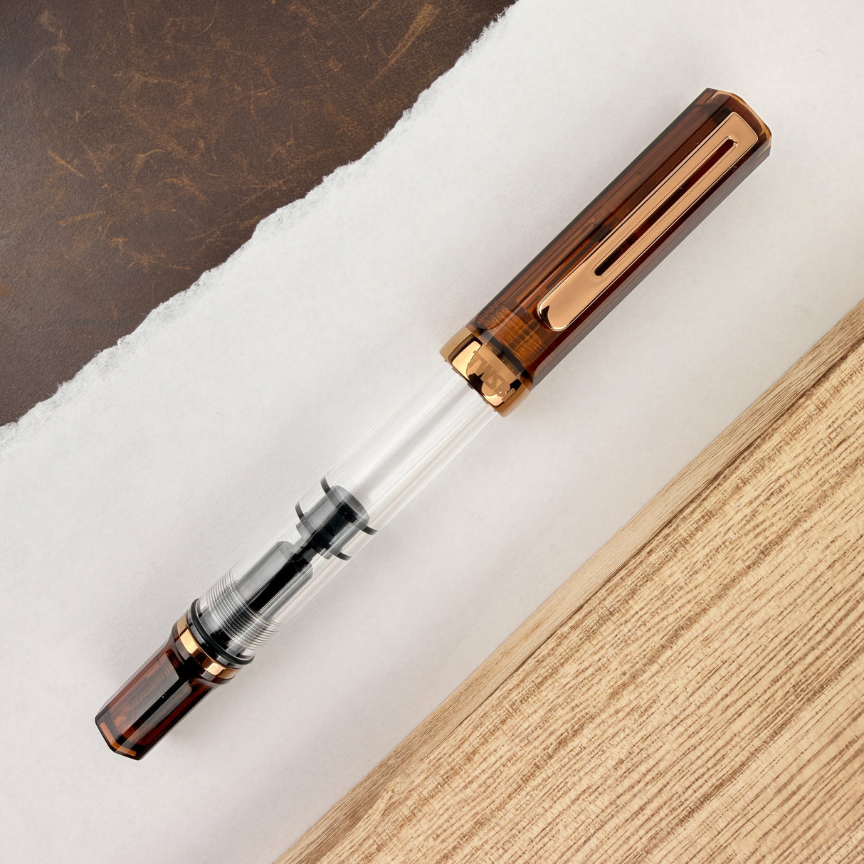 TWSBI Eco Fountain Pen - Rootbeer w/ Bronze