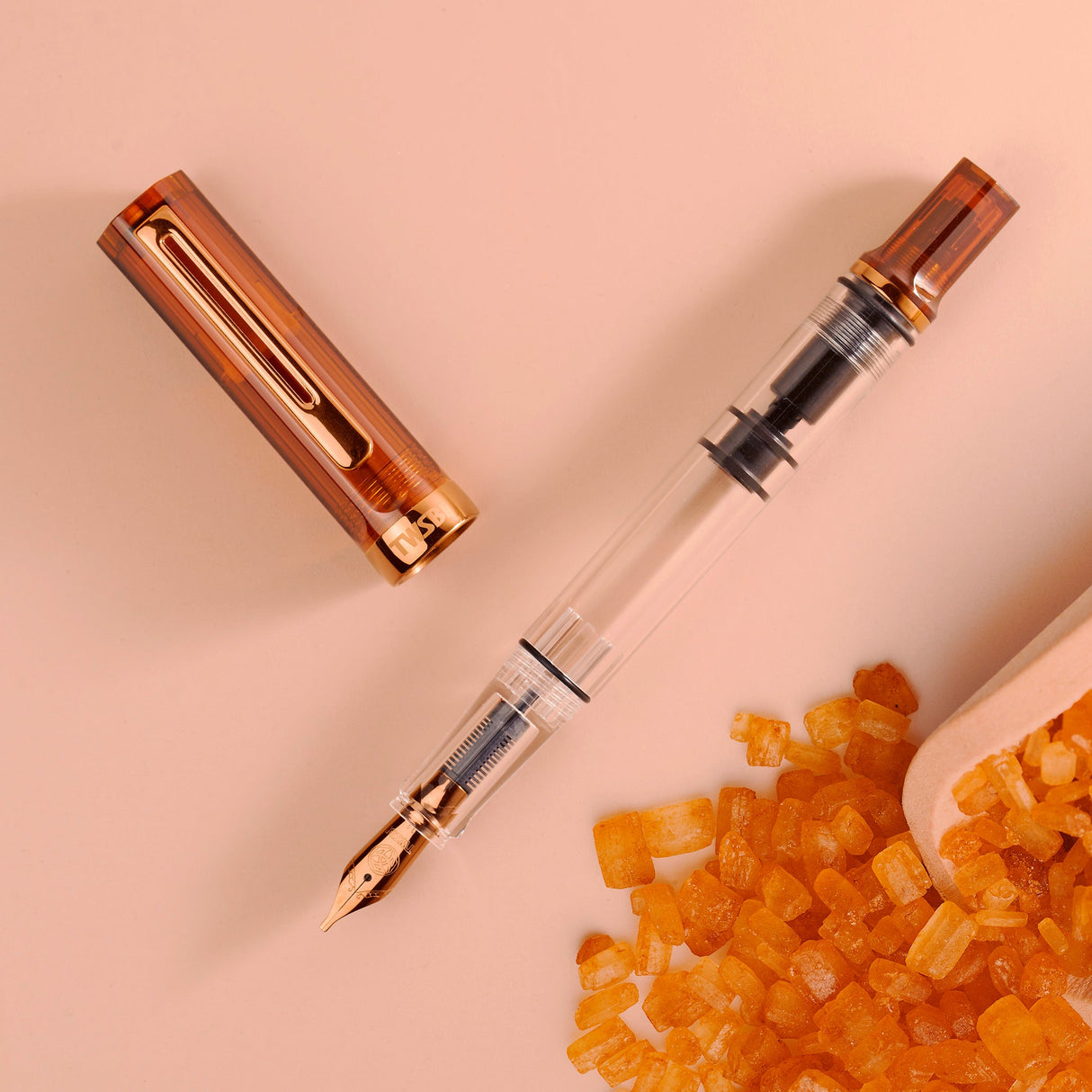 TWSBI Eco Fountain Pen - Rootbeer w/ Bronze