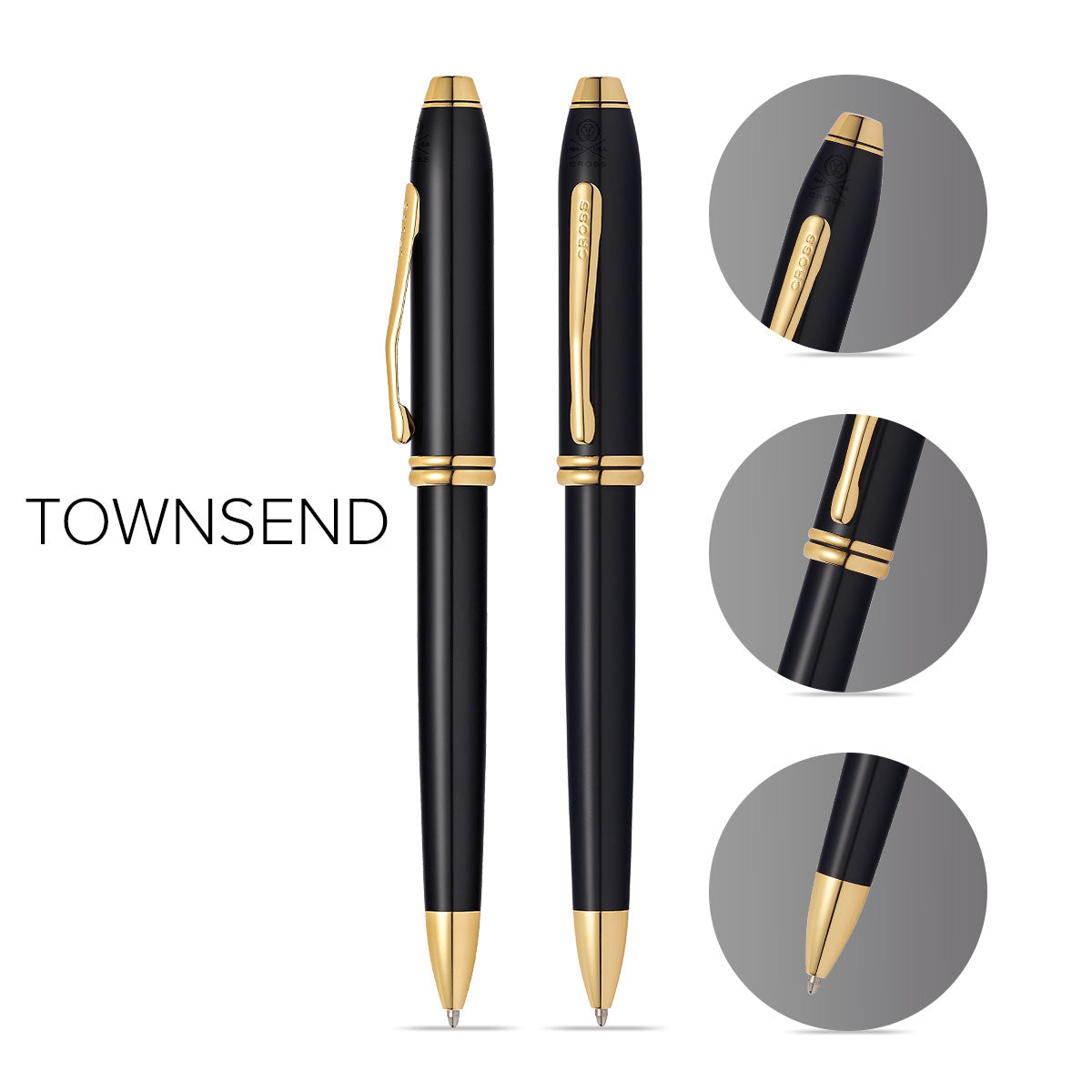 Townsend Ballpoint Pen Info Graphic
