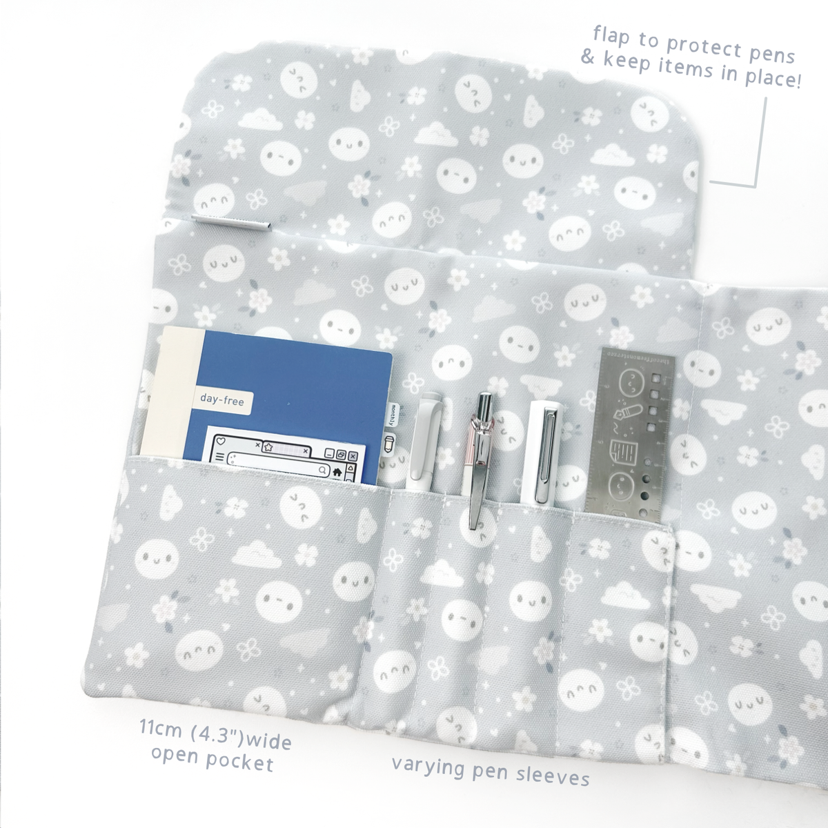 TheCoffeeMonsterzCo Grey Area - Tri-Fold Pouch