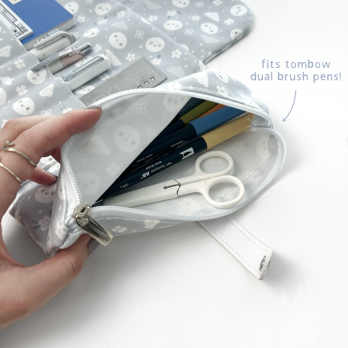 TheCoffeeMonsterzCo Grey Area - Tri-Fold Pouch