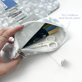 TheCoffeeMonsterzCo Grey Area - Tri-Fold Pouch