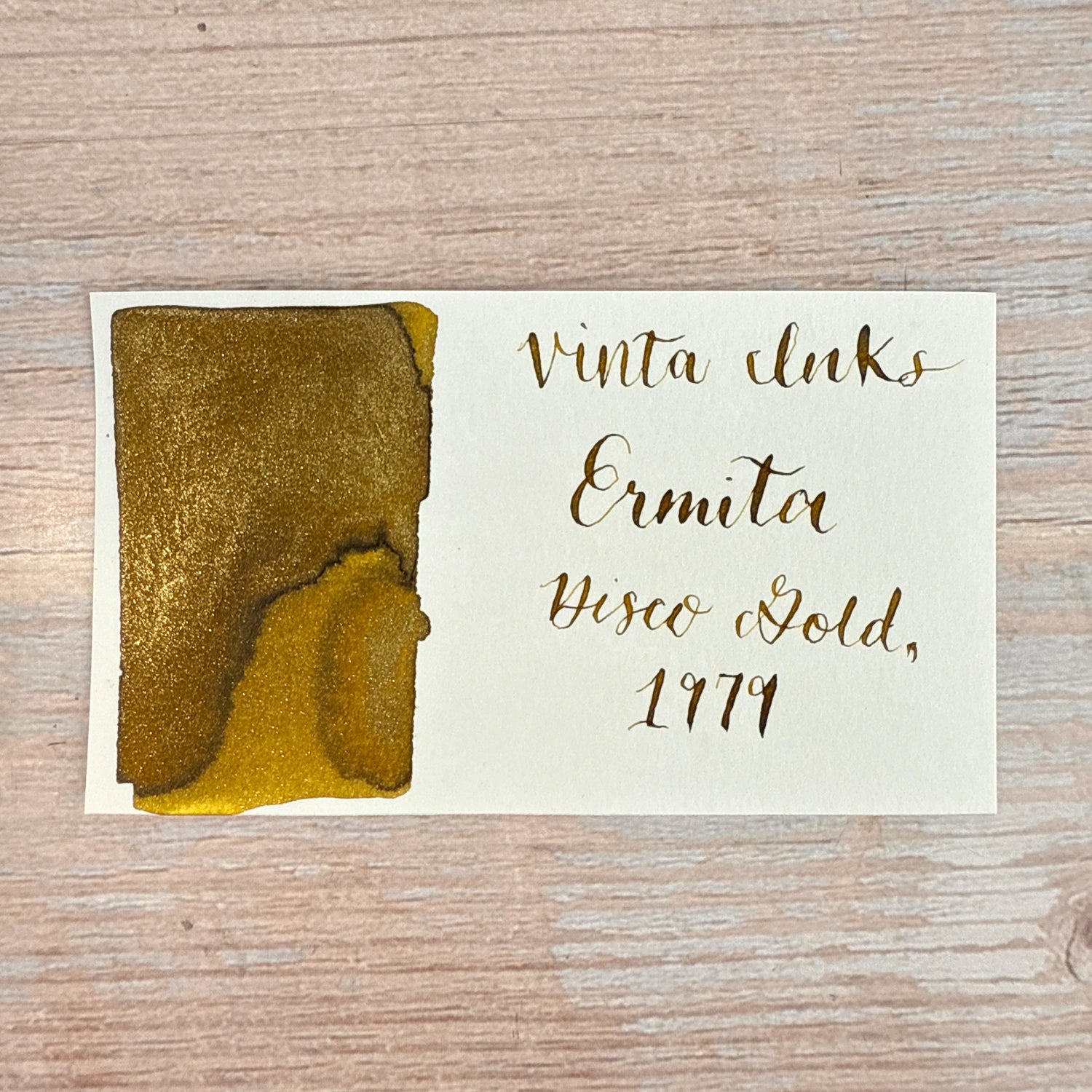 Vinta Disco Gold (Ermita 1979) - 15ml Bottled Ink