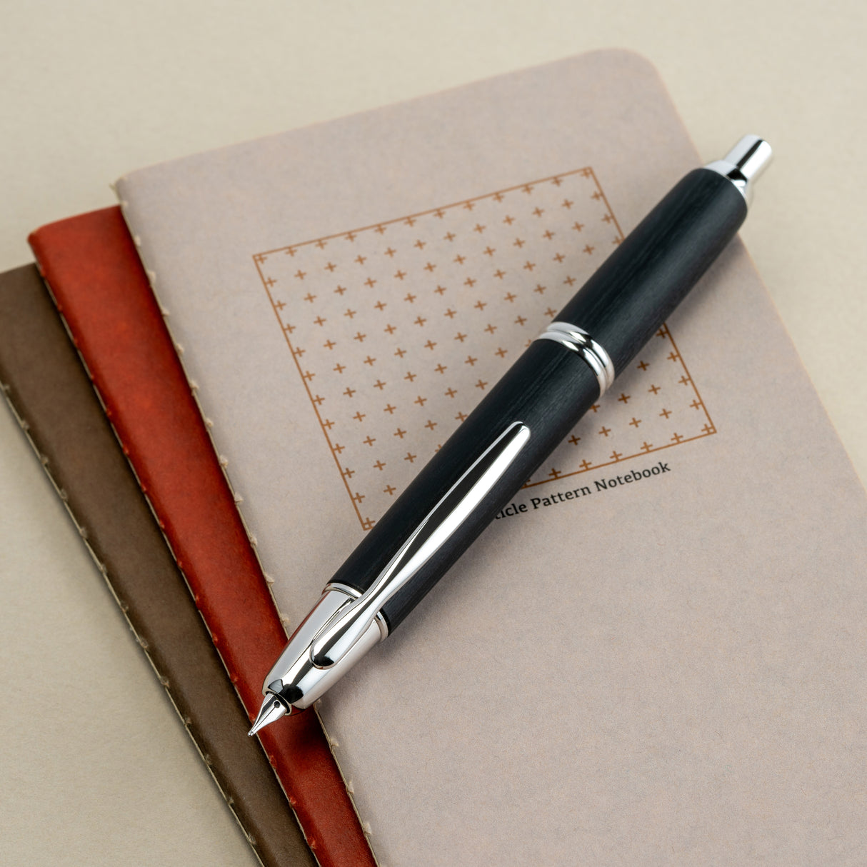 Pilot Vanishing Point Birchwood Fountain Pen - Black