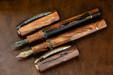 Visconti Medici Fountain Pen - Briarwood w/ Gold Trim