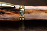 Visconti Medici Fountain Pen - Briarwood w/ Gold Trim