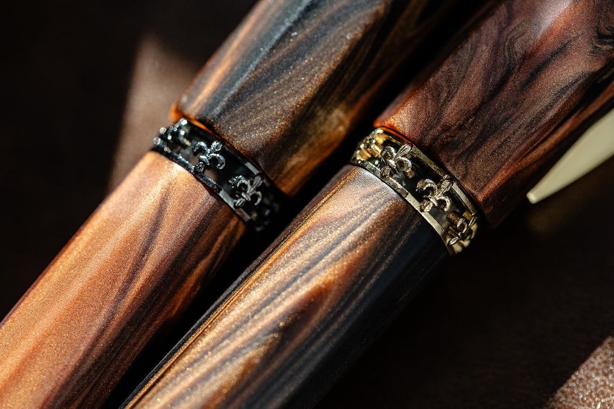 Visconti Medici Fountain Pen - Briarwood w/ Ruthenium