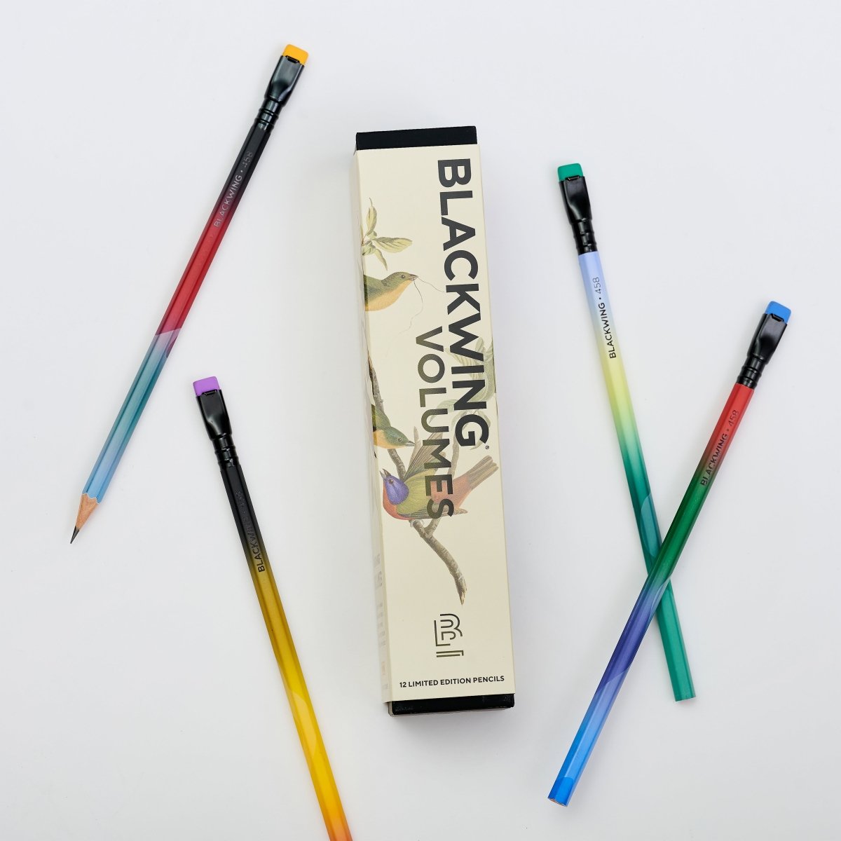 Blackwing Volume 458 pencils close-up of gradient finish