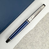 Waterman Expert Deluxe Fountain Pen - Metallic Blue Lacquer