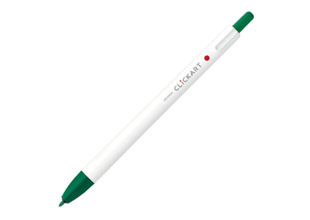 Zebra ClickArt Retractable Marker Pen - Viridian