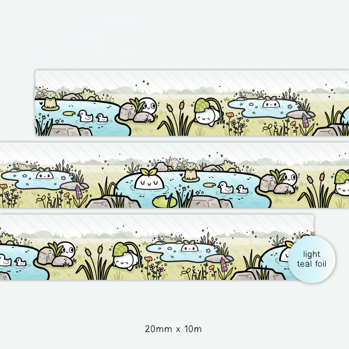 TheCoffeeMonsterzCo Pondering Pond Washi Tape - 20mm