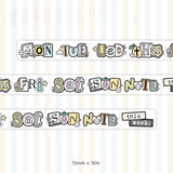 TheCoffeeMonsterzCo Scrappy Days Washi Tape - 13mm