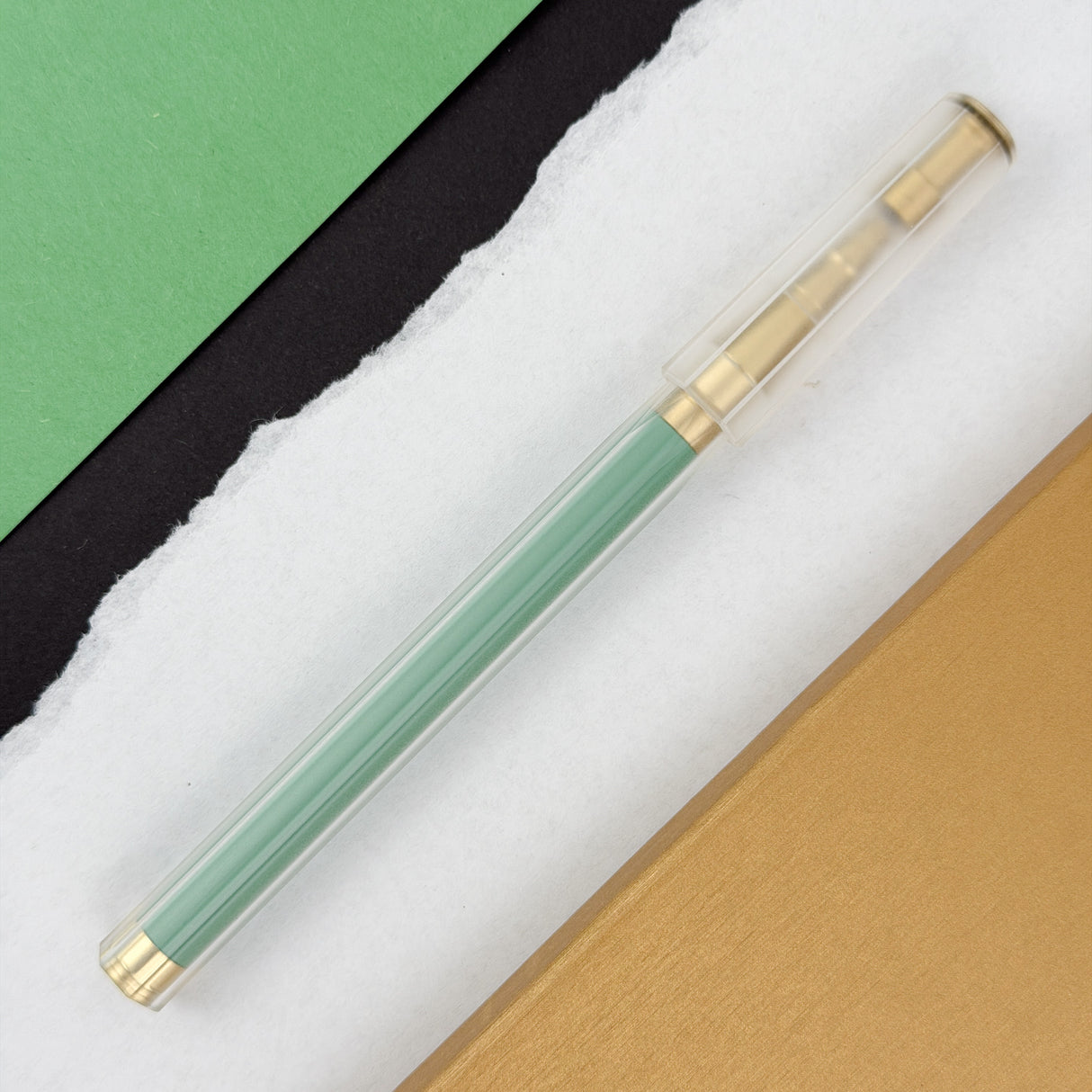 YStudio Glamour Evolve Elemental Rollerball Pen - Clear Green