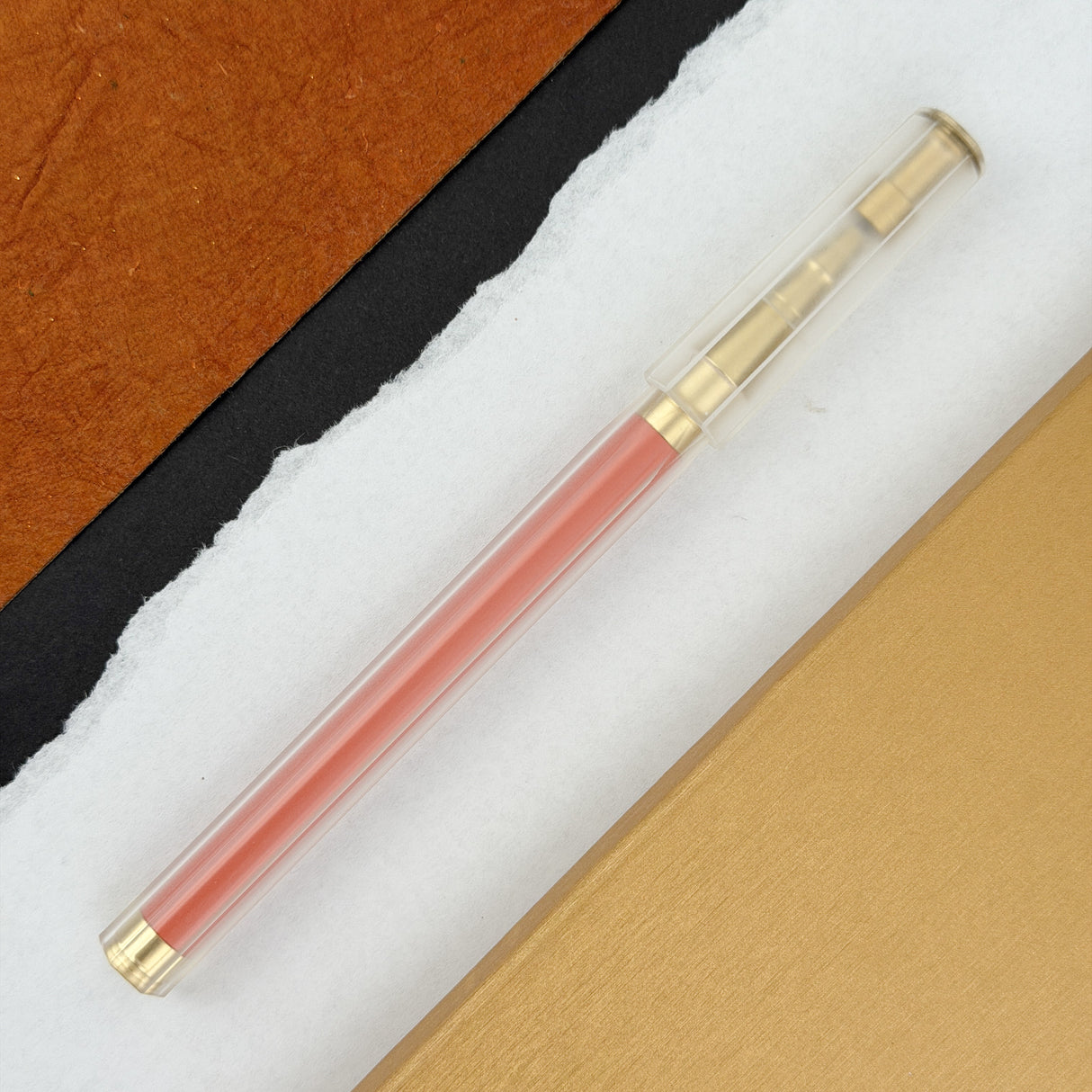 YStudio Glamour Evolve Elemental Rollerball Pen - Clear Orange