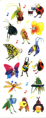 Okuyama & Co Transfer Stickers - Sparkly Band of Bugs