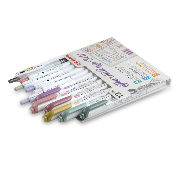 Zebra Journaling Set Assorted (12 Pack)