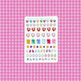 Art By Elowyn Bejeweled Rhinestones - 5" x 7" Stickers Sheet