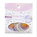 Papier Platz Awa Flake Stickers - Round Twilight