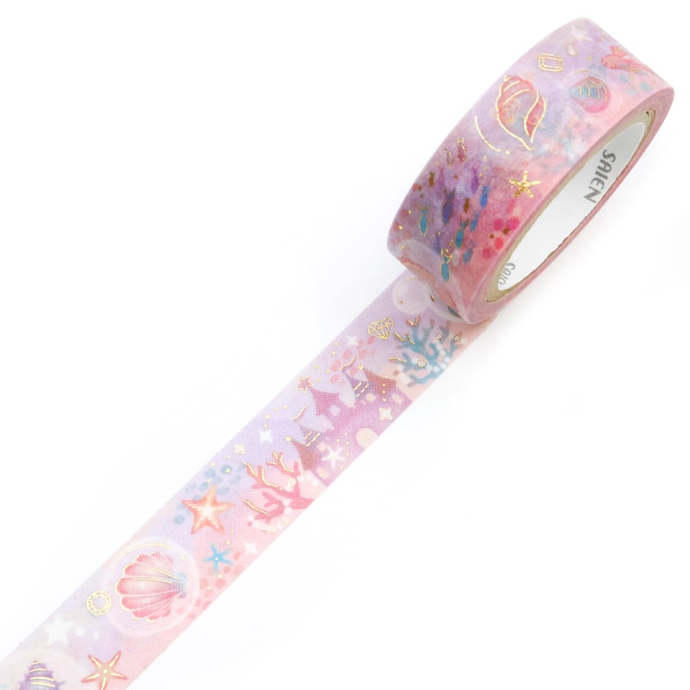 Kamiiso Washi Tape - Marine Utopia (Gold Foil)